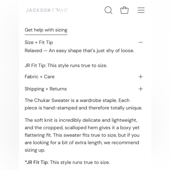 Jackson Rowe Sweater XS - Picture 5 of 6